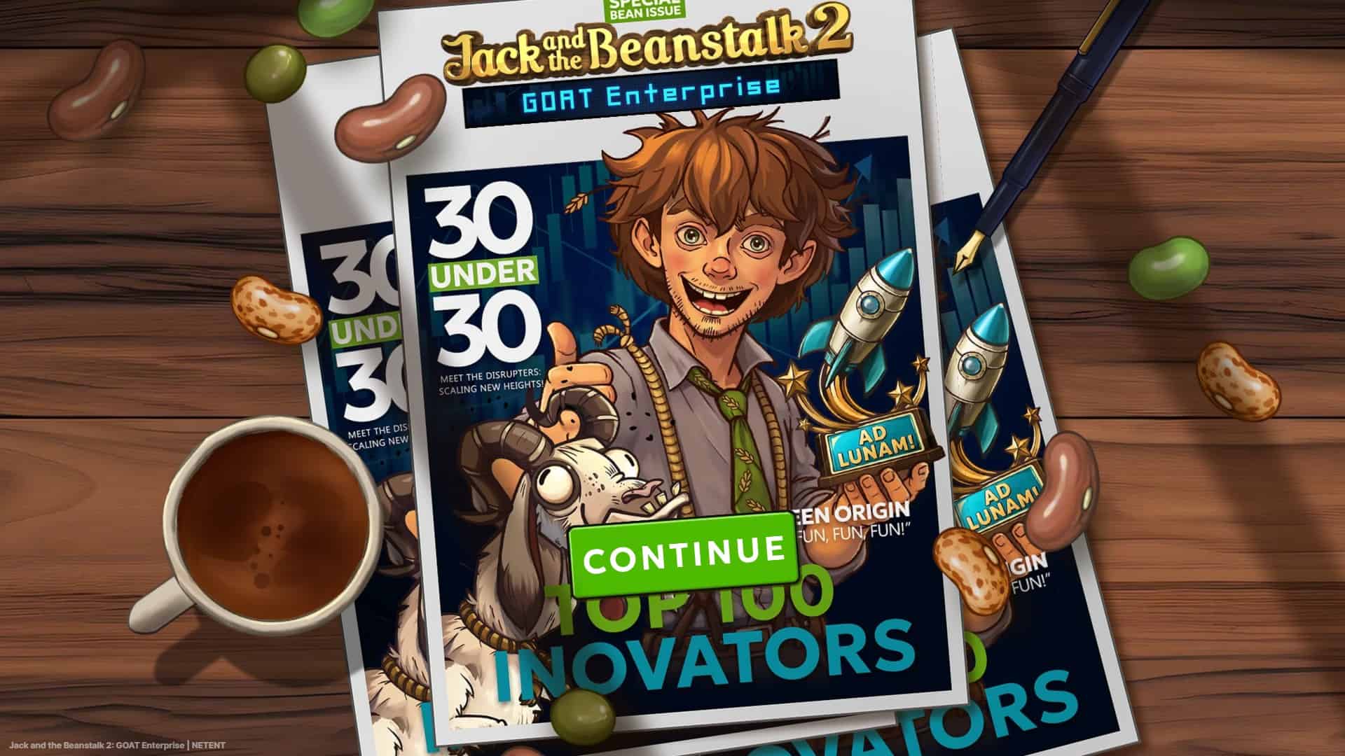 Jack and the Beanstalk 2 slot intro screen
