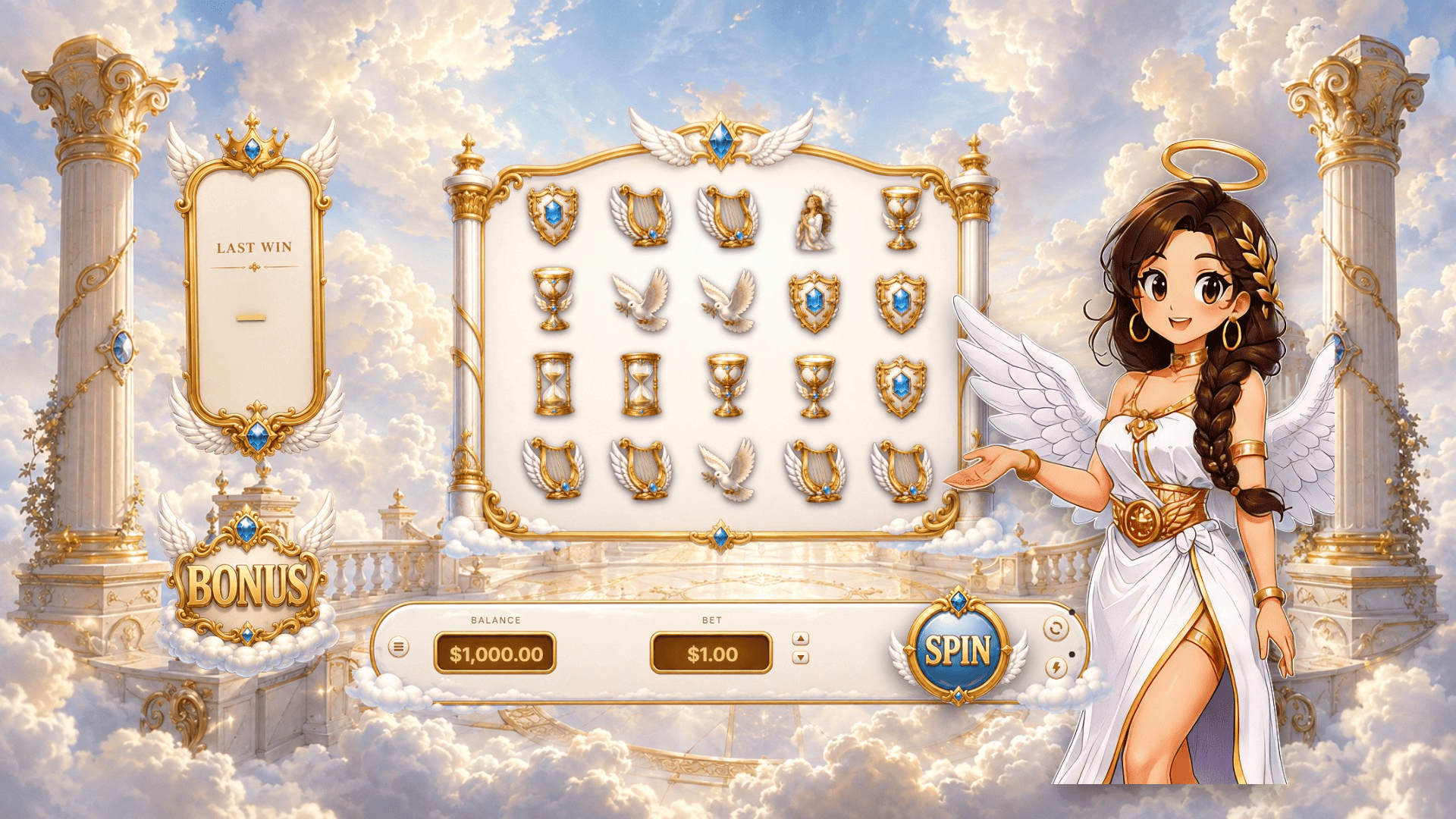 Crown of Paradise slot gameplay reels