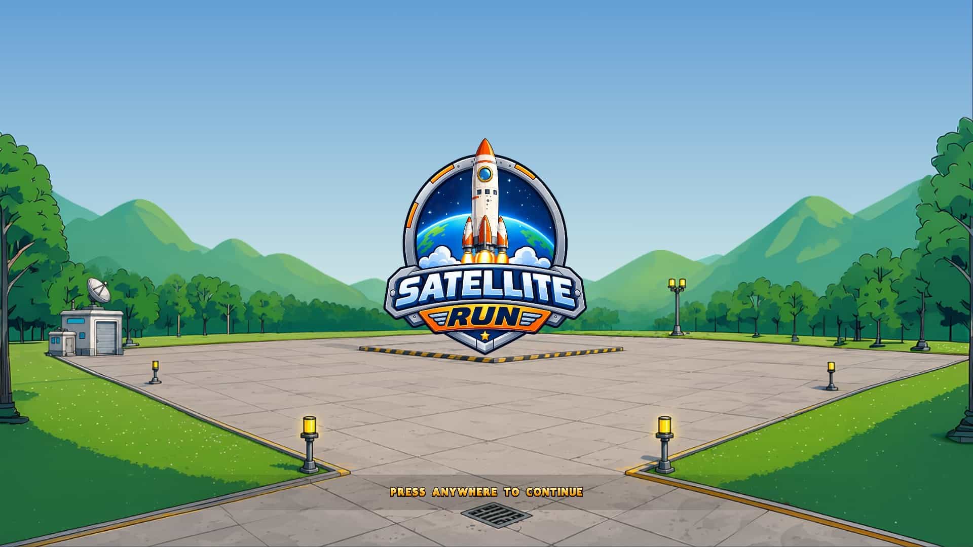 Satellite Run slot intro screen