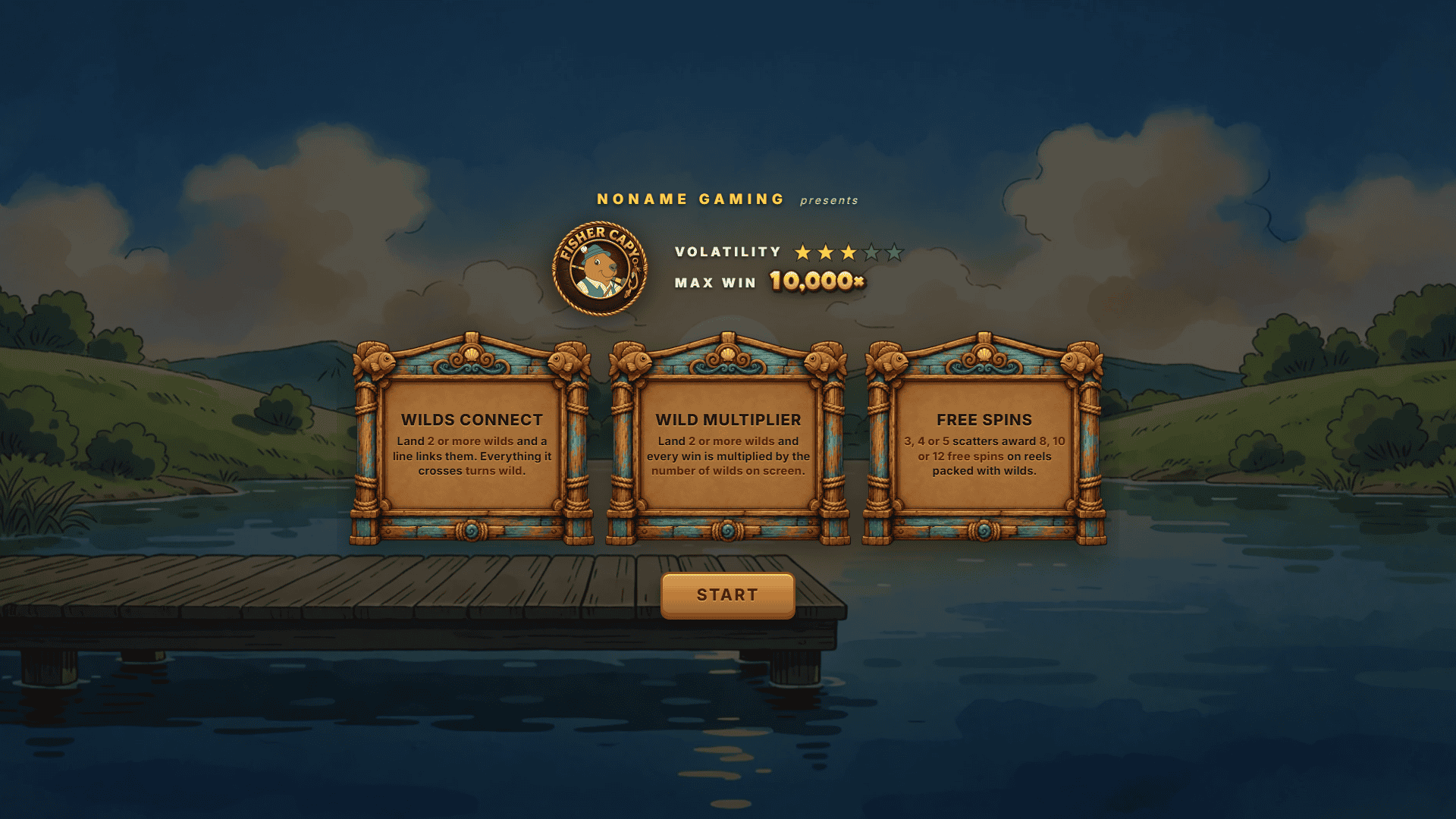 Fisher Capy slot intro screen