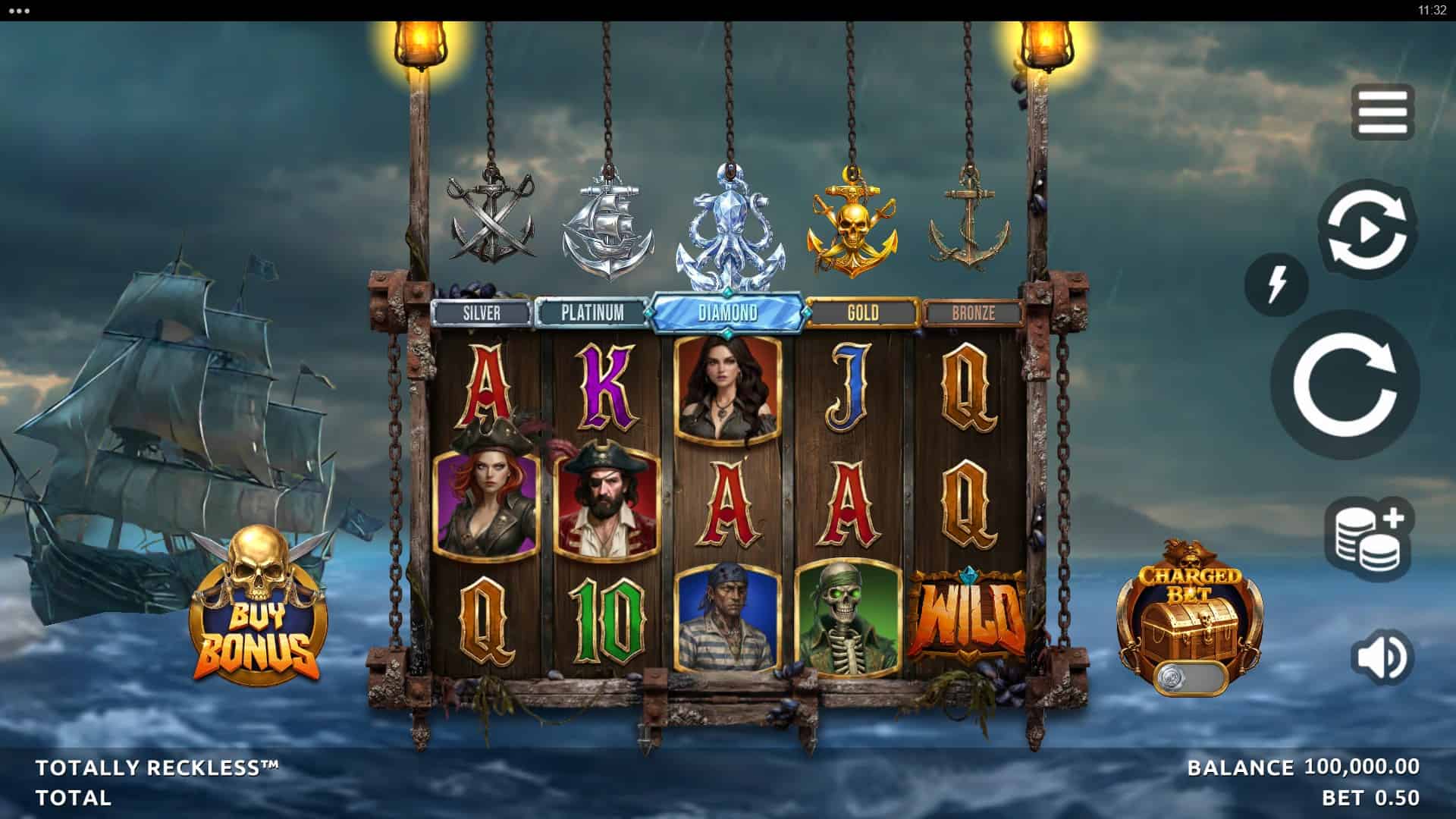 Totally Reckless slot gameplay reels