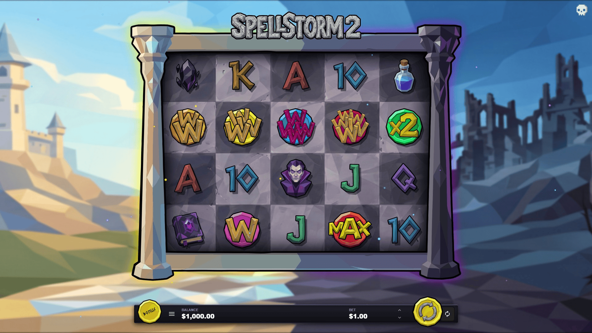 SpellStorm 2 slot gameplay reels