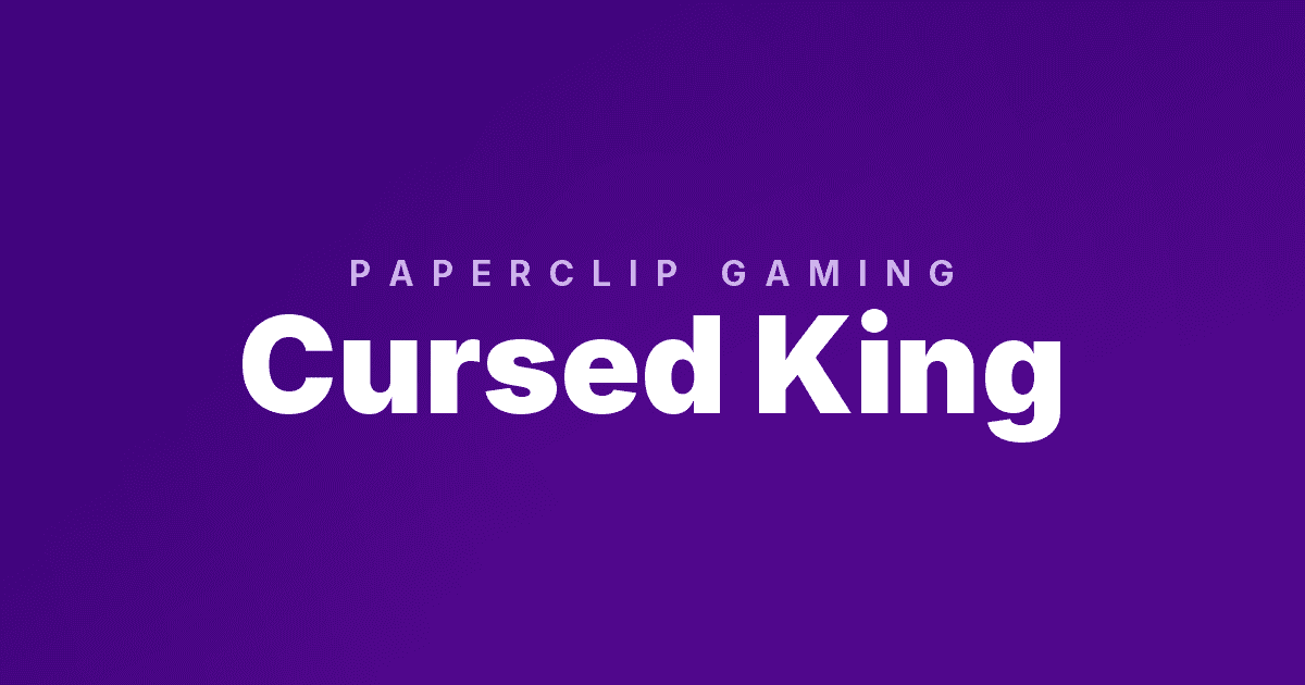 Cursed King Slot Demo by Paperclip Gaming slot cover image
