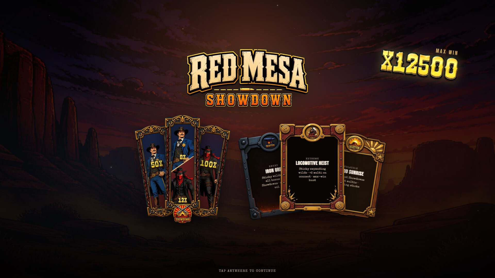 Red Mesa slot intro screen