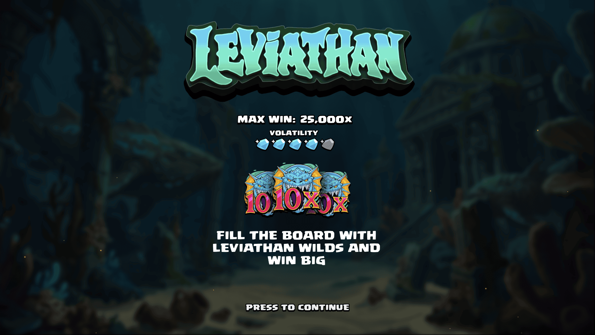 Leviathan slot intro screen