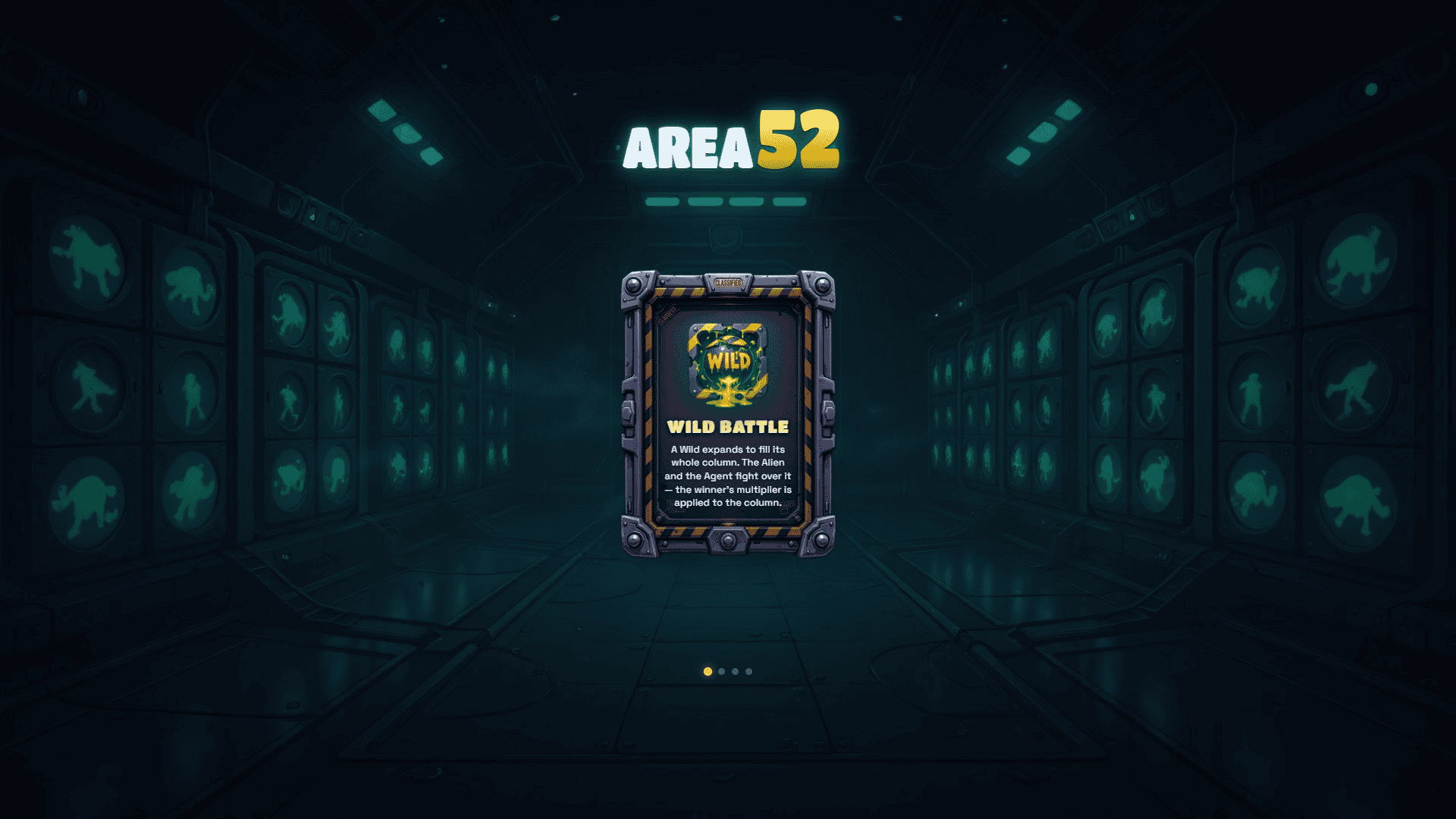 Area 52 slot intro screen