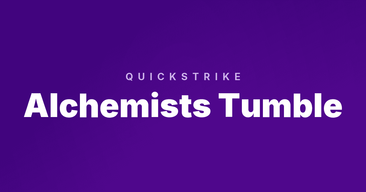 Alchemists Tumble slot cover image