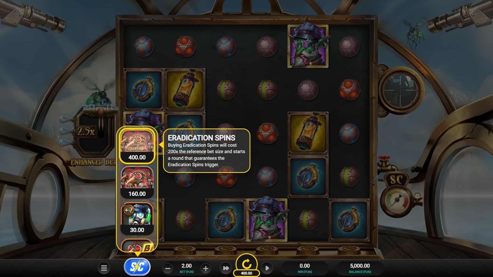 Cloudforge bonus buy menu