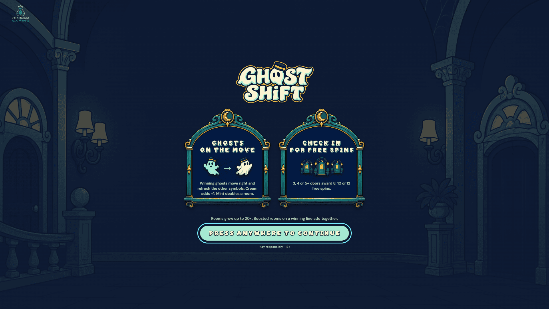 Ghost Shift slot intro screen