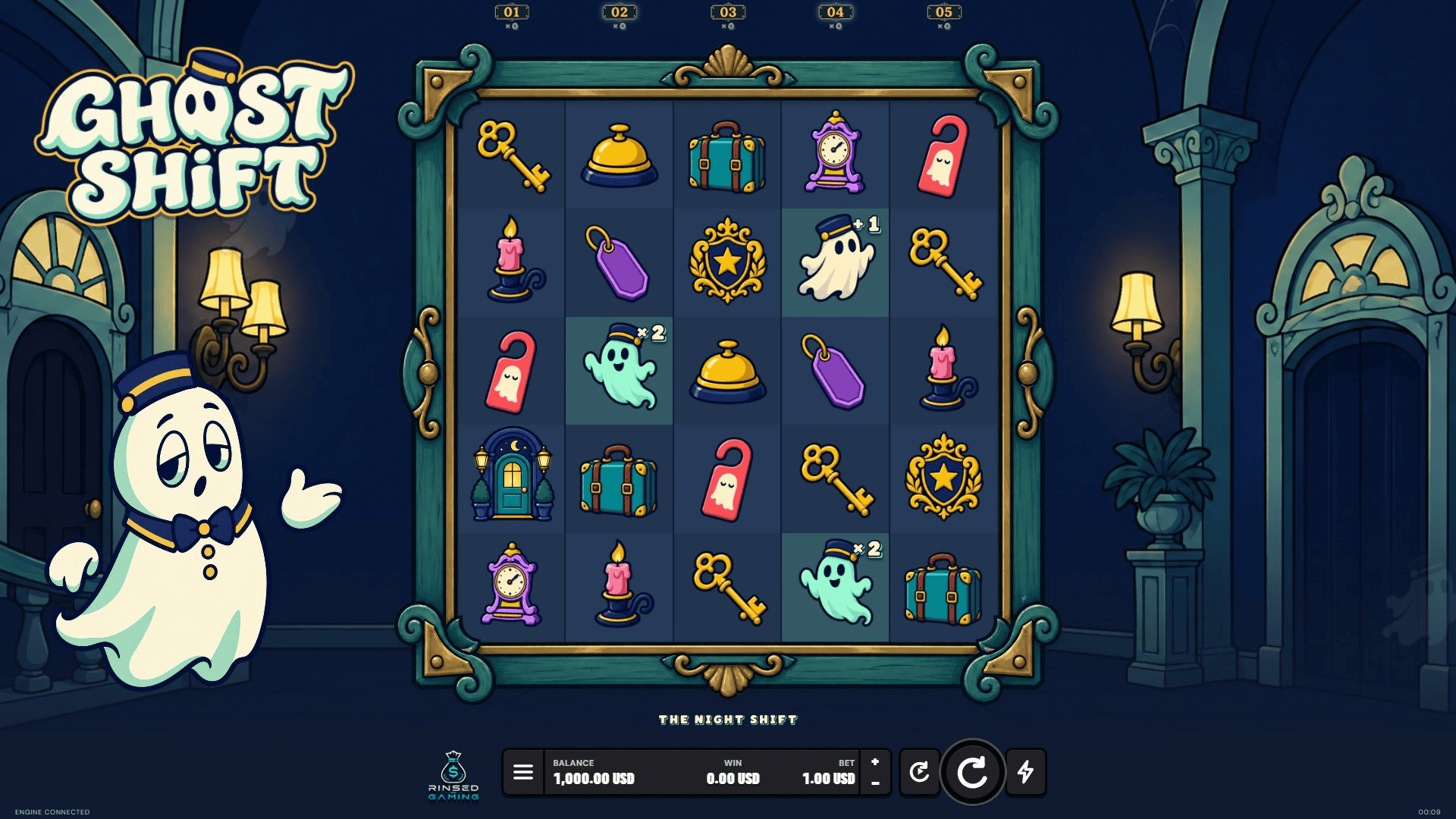 Ghost Shift slot gameplay reels