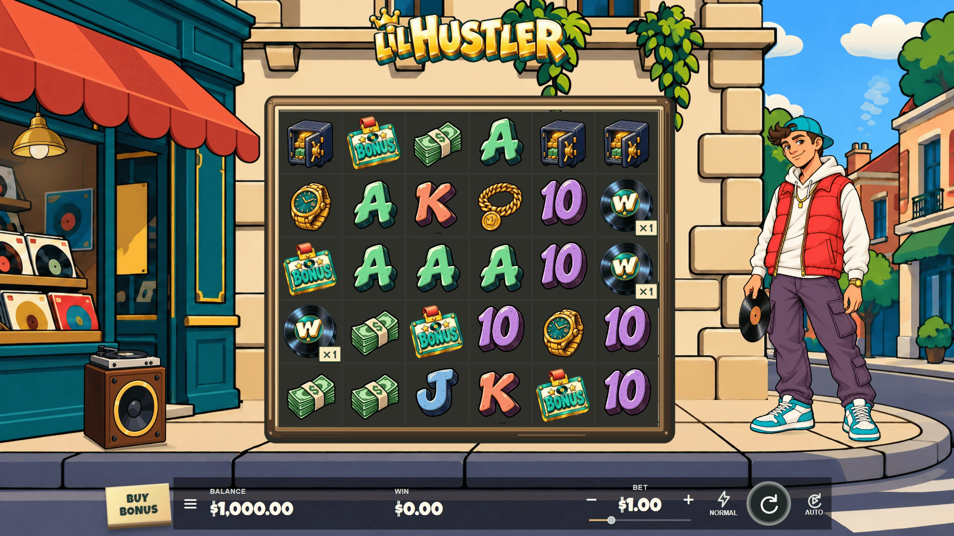 Lil Hustler slot gameplay reels