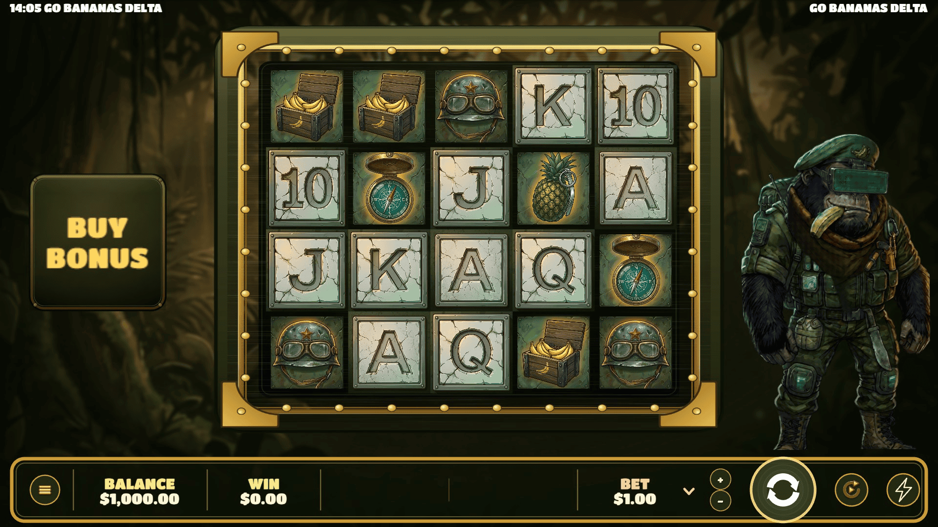 GoBananasDelta slot gameplay reels