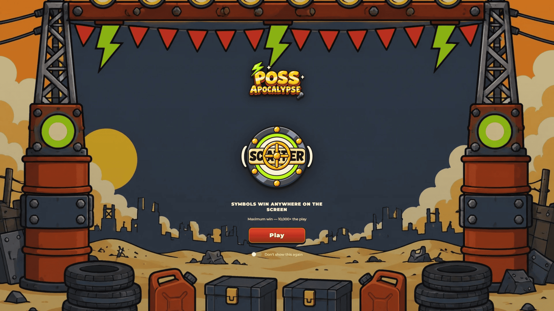 Poss Apocalypse slot intro screen