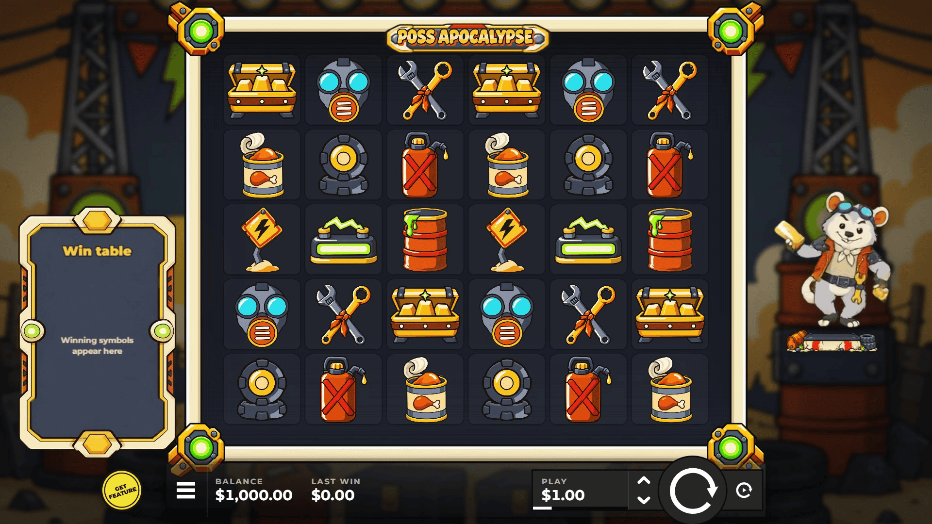 Poss Apocalypse slot gameplay reels