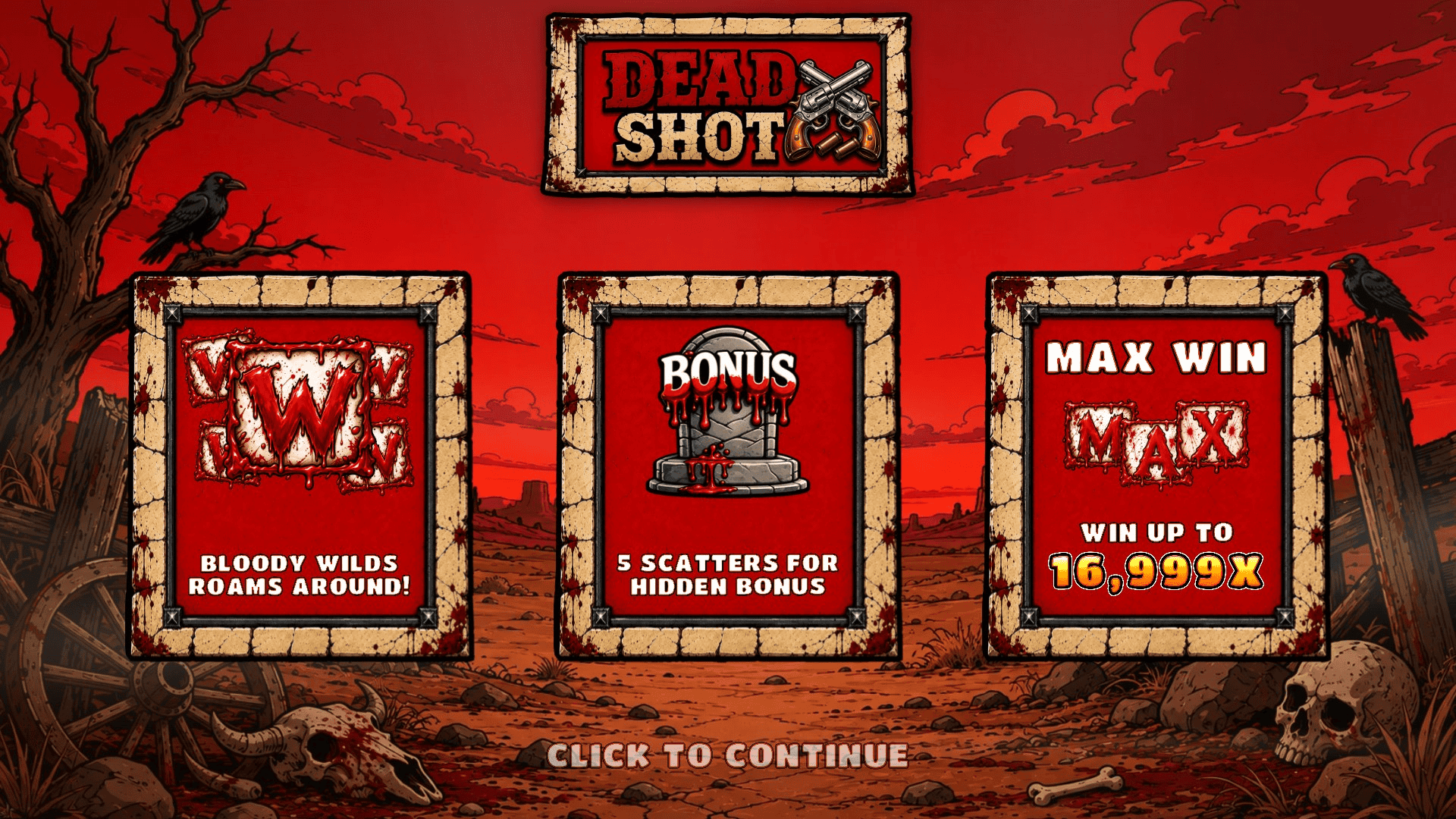 Dead Shot slot intro screen
