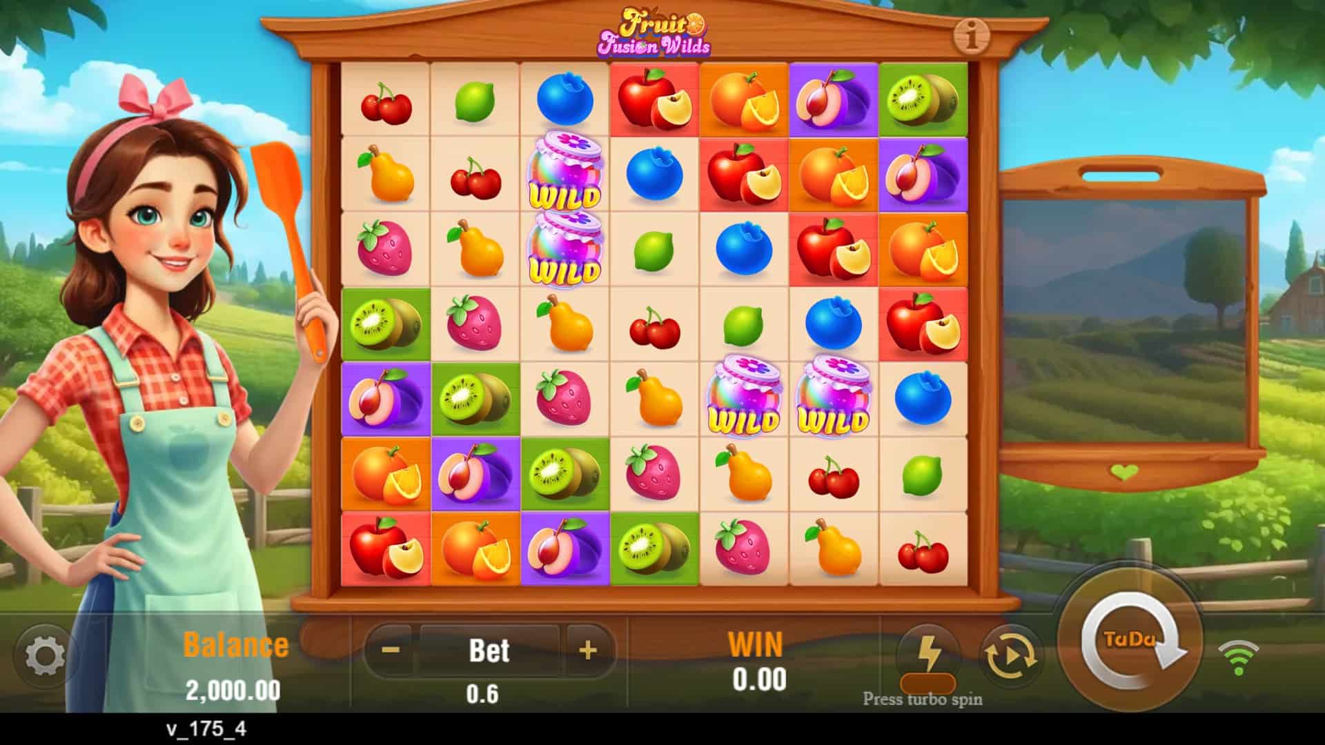 Fruit Fusion Wilds slot gameplay reels
