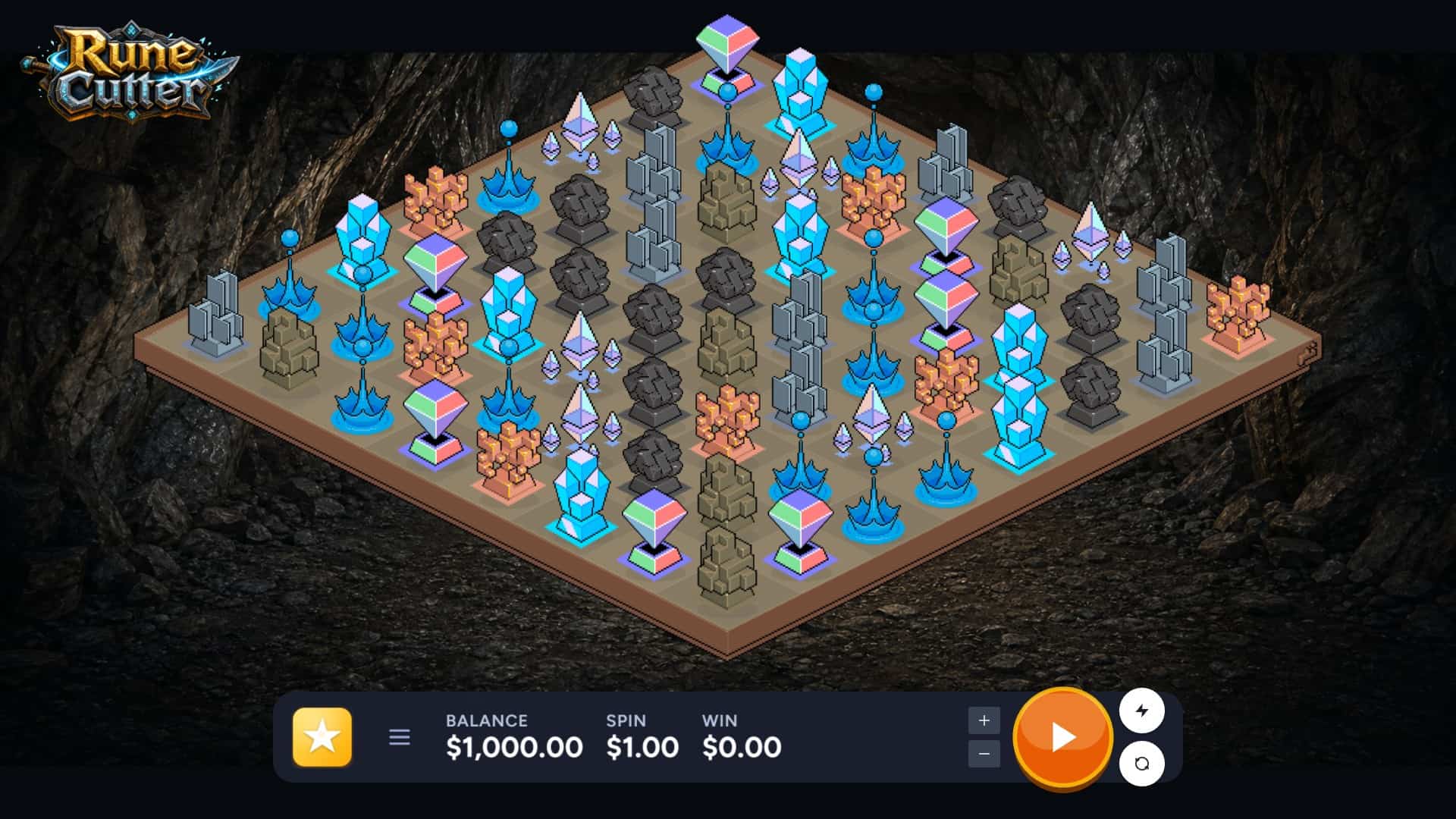 Rune Cutter slot gameplay reels