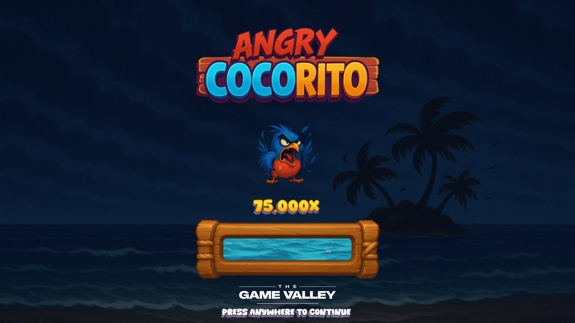 Angry Cocorito slot intro screen