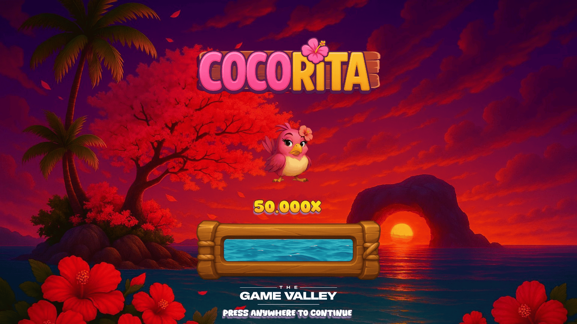 Cocorita slot intro screen