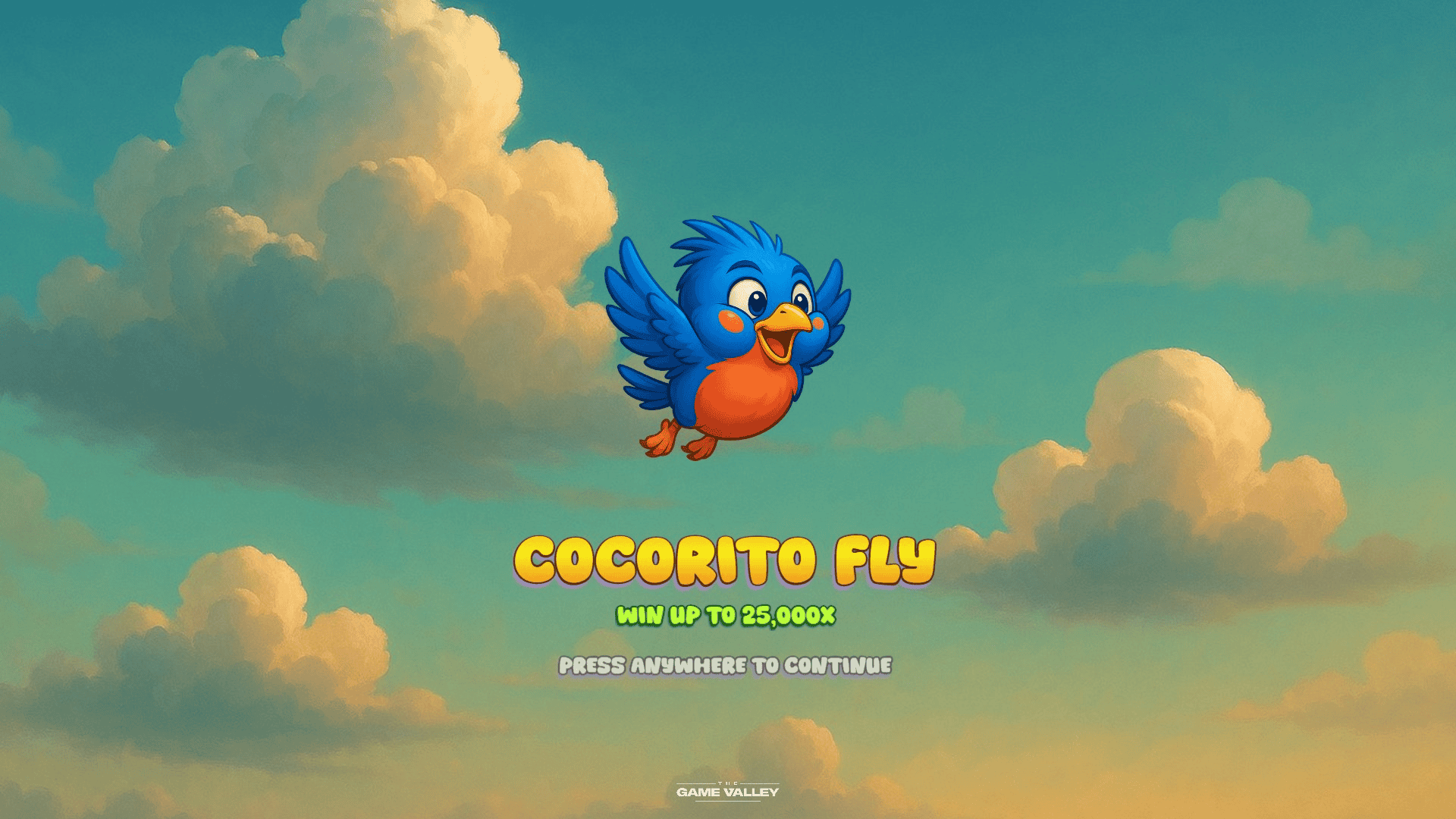 Cocorito Fly slot intro screen