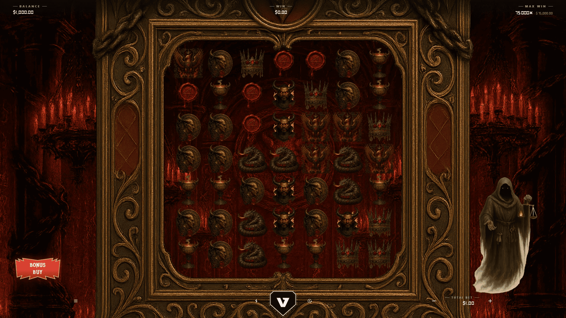 Devils Bargain 2 slot gameplay reels