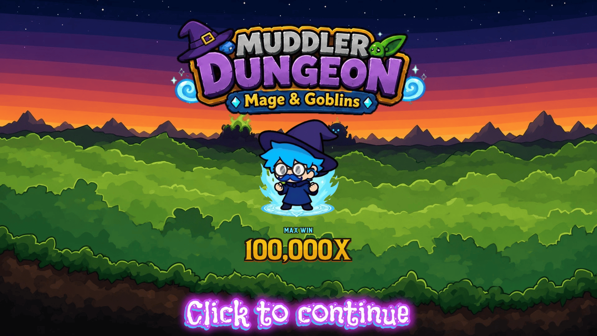 Muddler Dungeon: Mage & Goblins slot intro screen