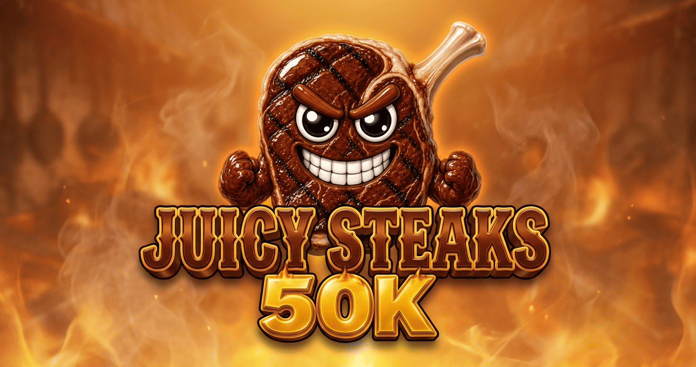 Juicy Steaks 50K Slot Demo by Thugger slot cover image