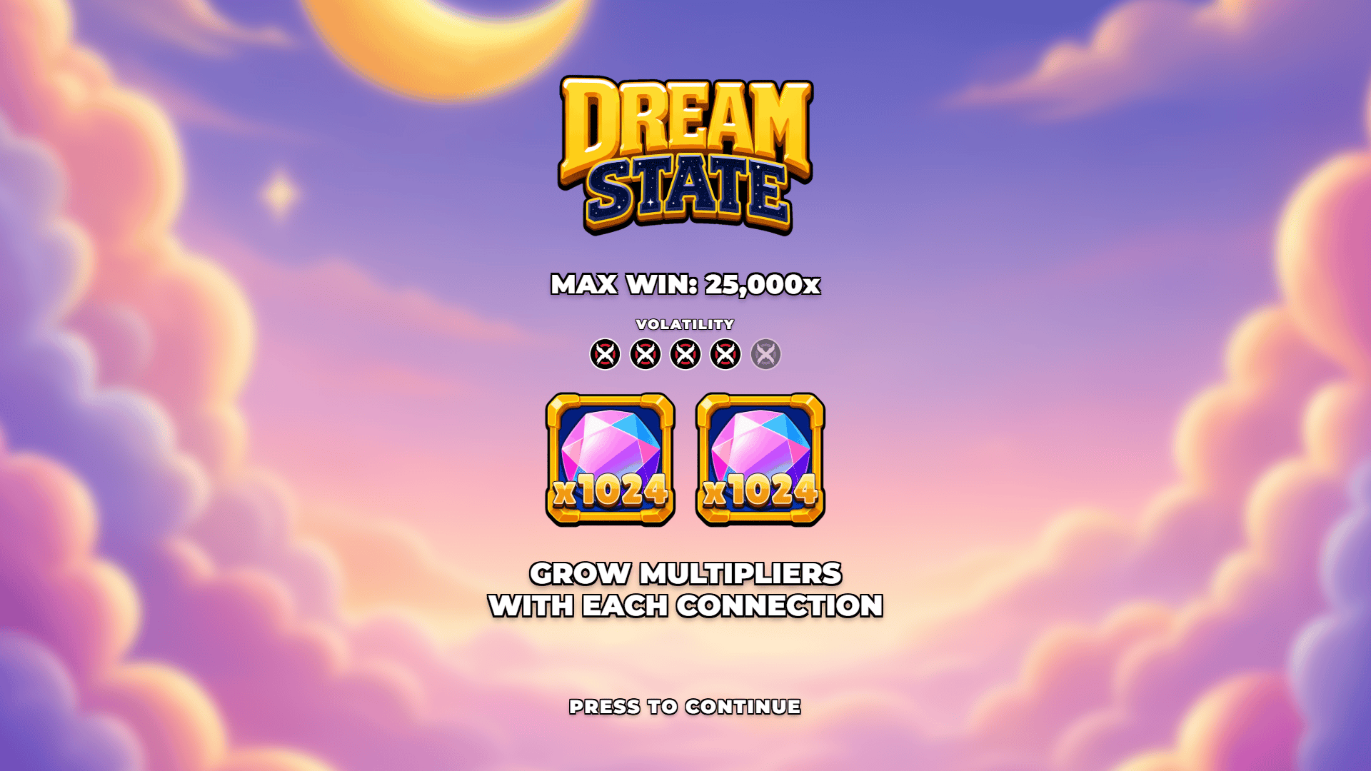 Dream State slot intro screen